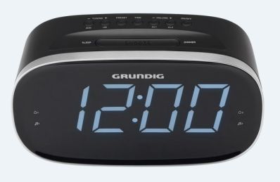 Grundig SONOCLOCK3100 FM Radio Alarm Clock - White LCD - USB Port