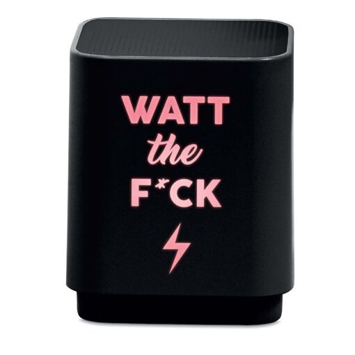 Haut-parleur Bluetooth BigBen Interactive Noir avec Lumière et Design Watt