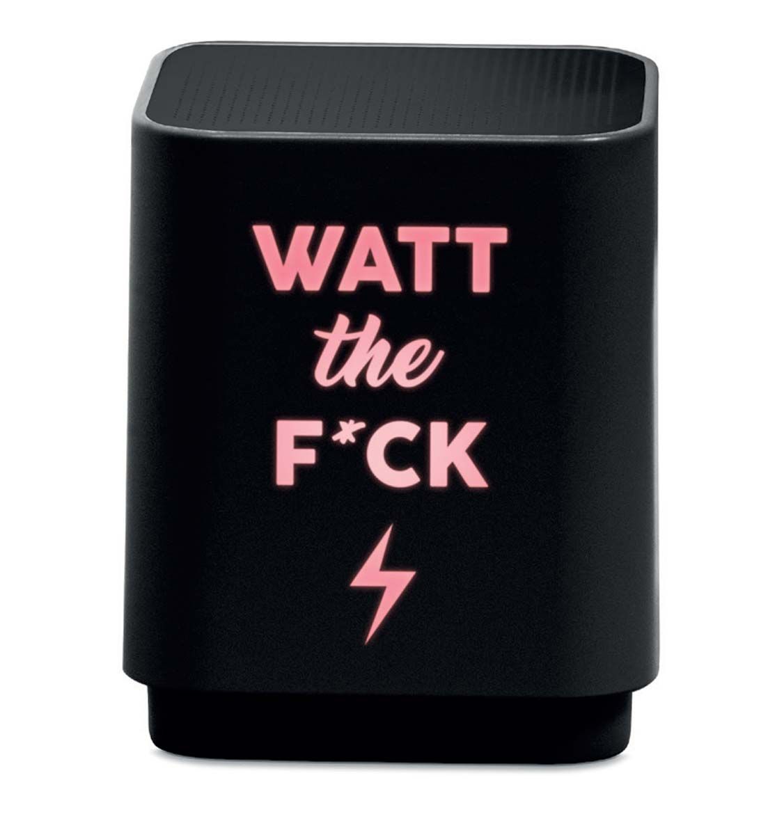 BigBen Interactive Bluetooth Speaker Black with Light and Watt Design