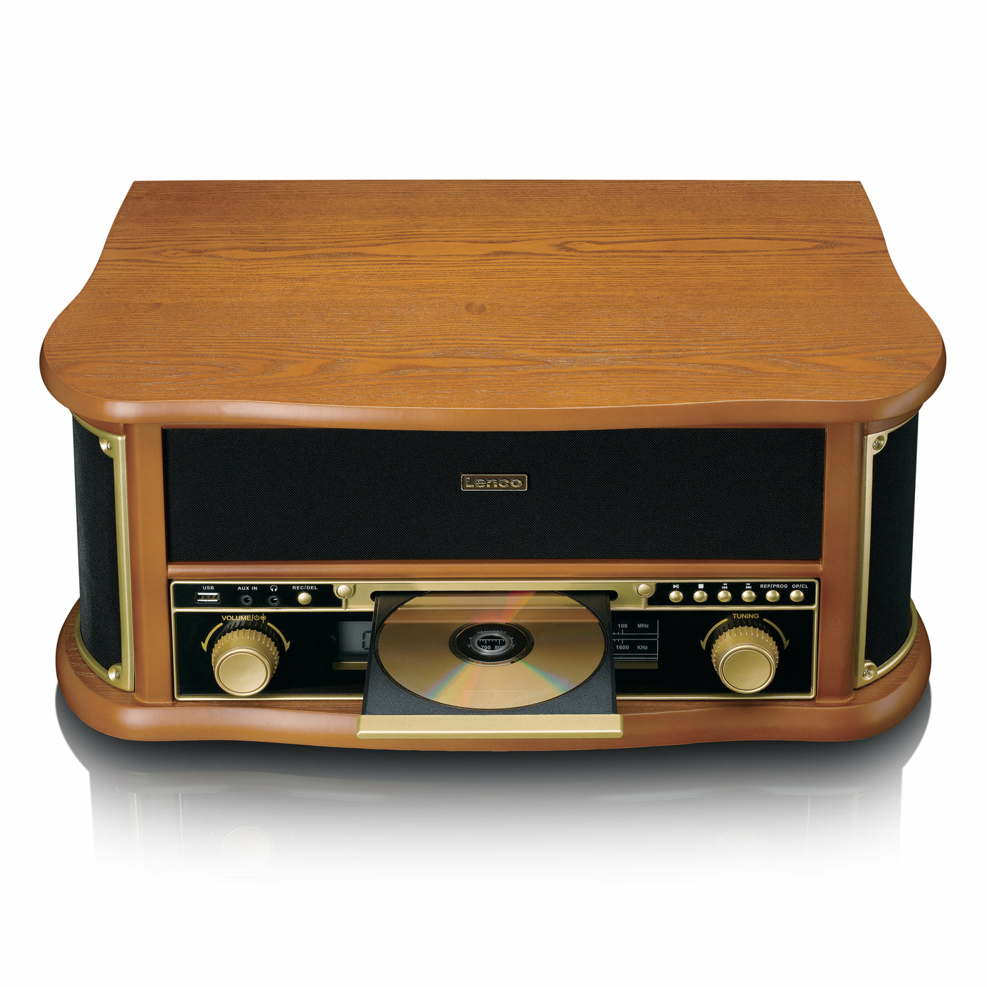 Lenco Automatic Belt-Driven Turntable with Wood Finish