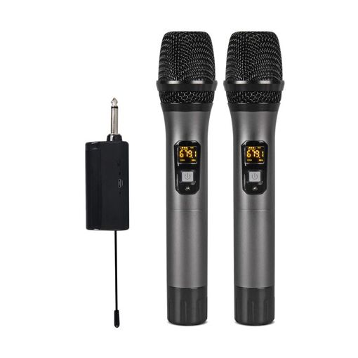 Wireless Bluetooth Reverb Microphones (2-Pack) with Android Cable - Black