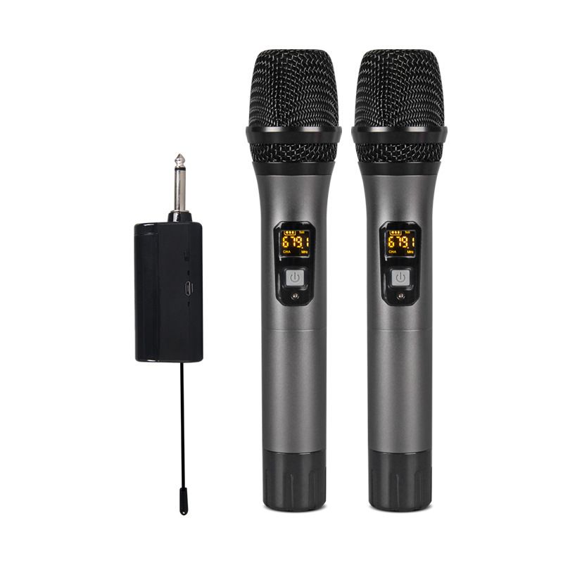 Wireless Bluetooth Reverb Microphones (2-Pack) with Android Cable - Black