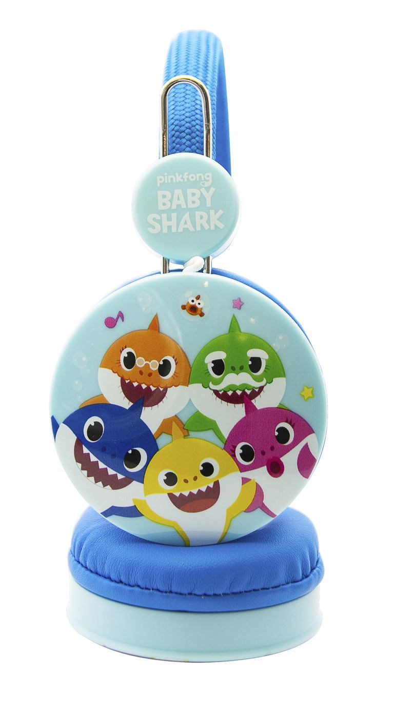 OTL Technologies Baby Shark Headphones with Wire and Strap