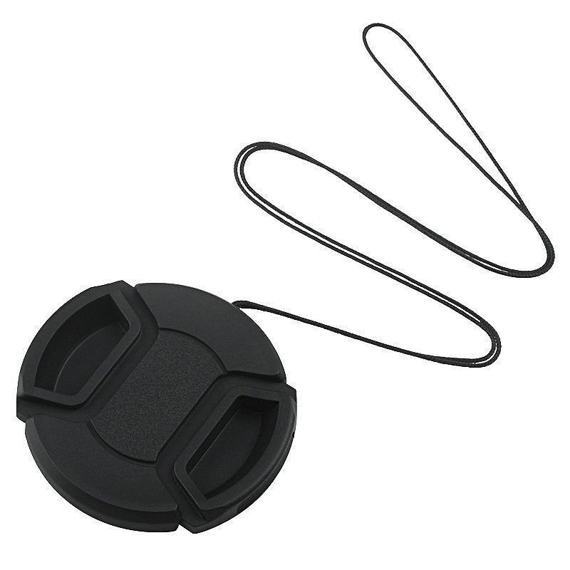 Universal Lens Cap with Strap for DSLR Cameras 58mm