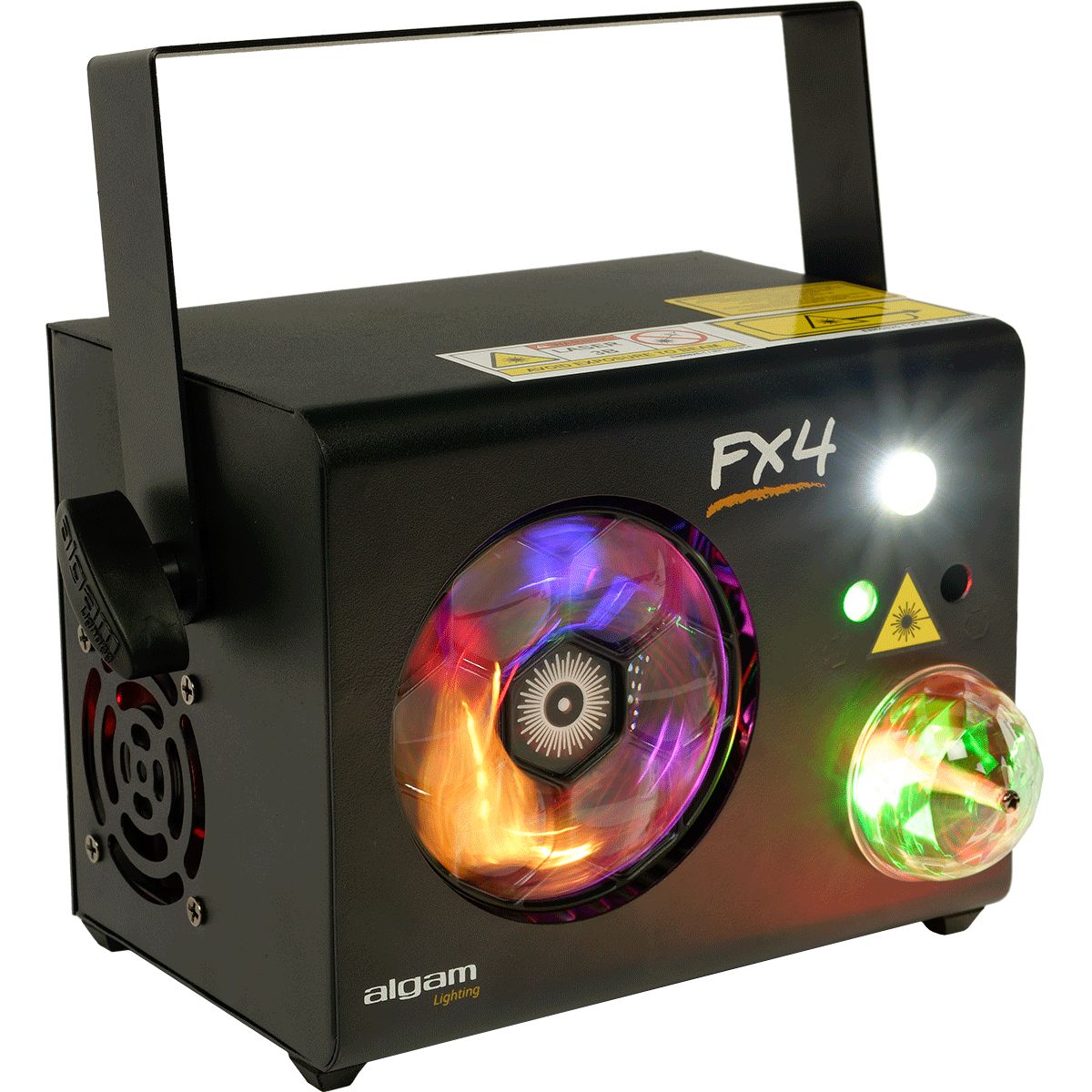 Algam Lighting LAL FX-4 4-in-1 LED Gobos Projector with Laser and Strobe