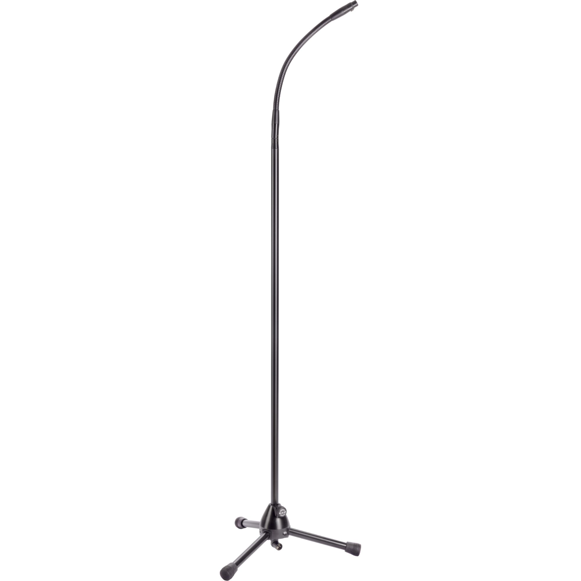 Konig & Meyer XLR Microphone Stand with Swan Neck, 6.5ft, Black