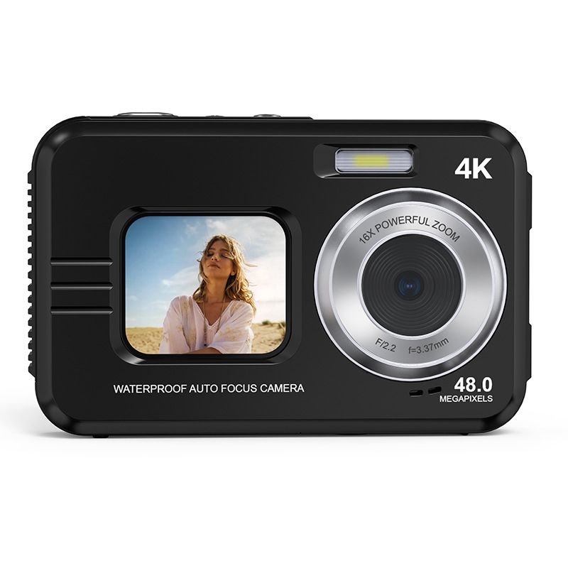 48MP 4K Waterproof Camera with 16x Zoom and Automatic Focus