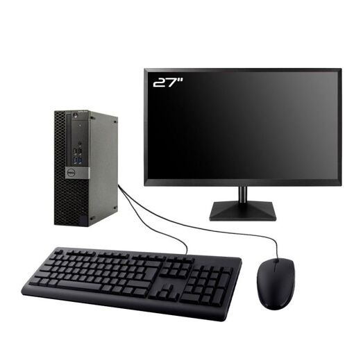 Ordinateur de bureau Dell OptiPlex 5040 SFF Gamer - Écran 27" RTX 3050, i5-6500, 32 Go RAM, 1 To SSD, Windows 11
