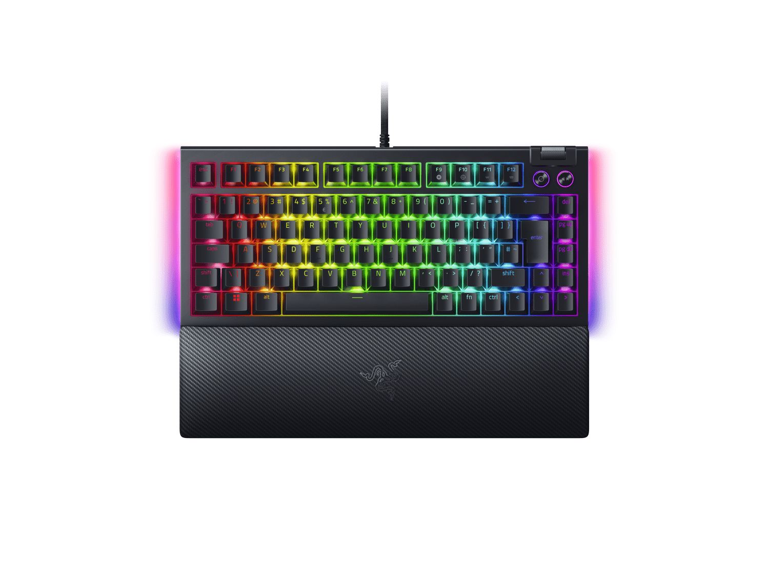 Teclado Razer Blackwidow V4 75% (diseño internacional)