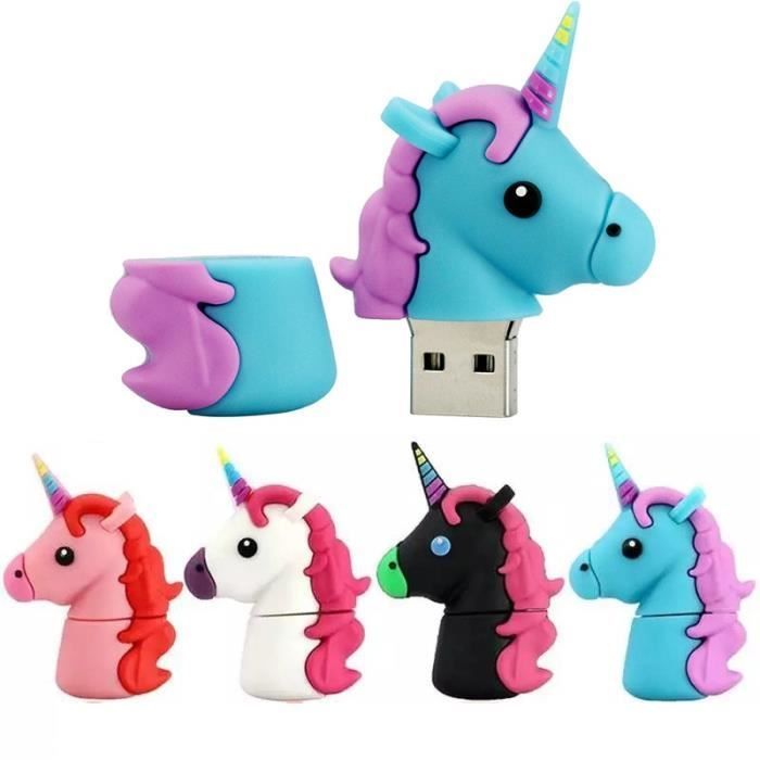 GAAK 8GB Cartoon Horse Unicorn Minion USB Flash Drive, White