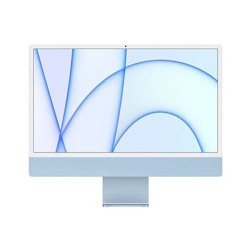 Apple iMac 24-Inch, 256GB SSD, 8GB RAM, M1 Chip with 8-core CPU and 7-core GPU (Blue)