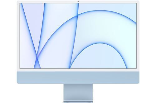 Apple iMac 24-Inch, 256GB SSD, 8GB RAM, M1 Chip with 8-core CPU and 7-core GPU (Blue)