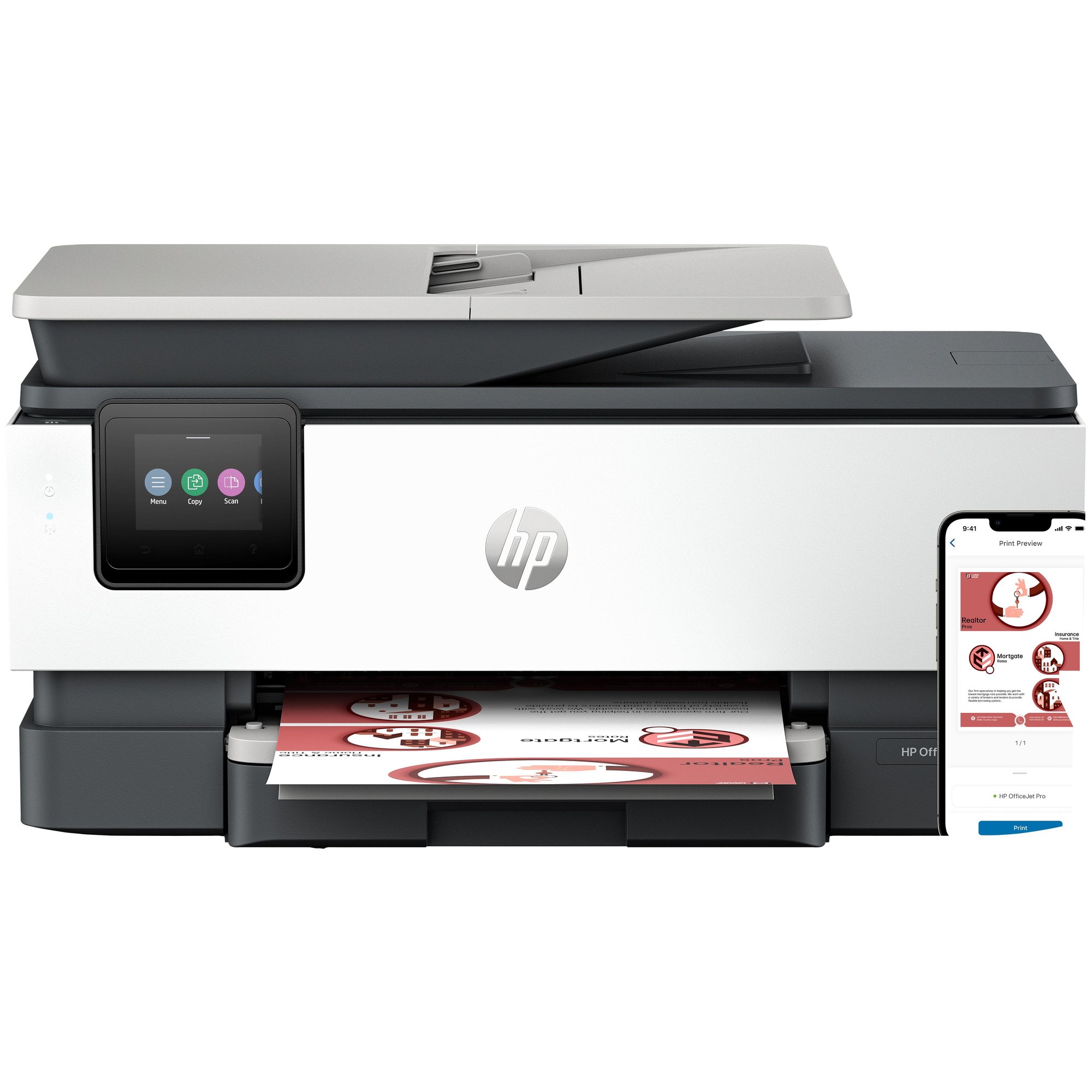HP OfficeJet Pro 8134e Wireless Color All-in-One Printer, Instant Ink; Duplex Printing