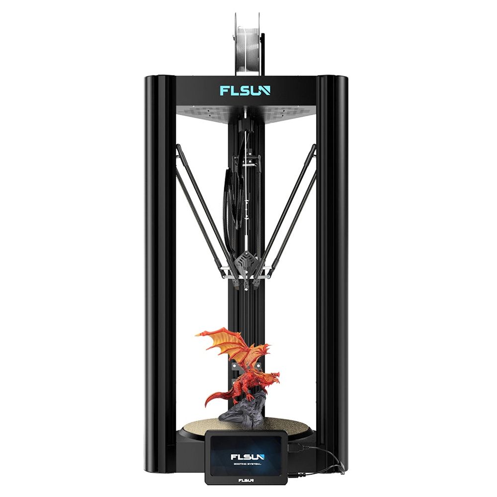 Impresora 3D FLSUN V400, impresión rápida hasta 600 mm/s, nivelación automática, extrusor de doble conducción, 300x300x410mm