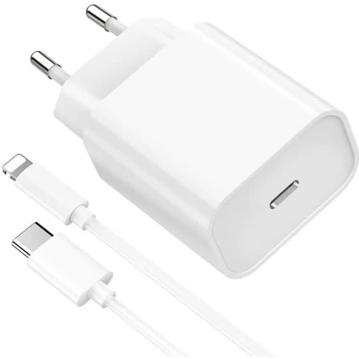 Quick Charger 20W + Cable for iPad (4th to 9th Generation, iPad Air 1st to 3rd Gen, iPad Pro 1st & 2nd Gen, iPad Mini 1-5), 1 Meter - Street Tech®