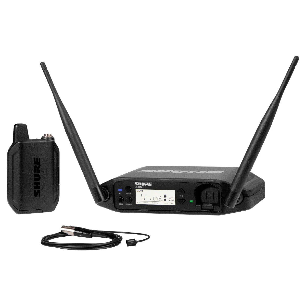 Shure GLXD14+ / WL93 Z4 Wireless Lapel Microphone System - Z4 Band