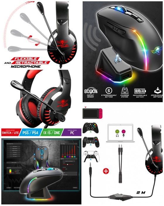 Spirit of Gamer PRO-H3 Edition Gaming Headset - Stereo 2.0, Omnidirectional Microphone, Multi-Platform Compatible