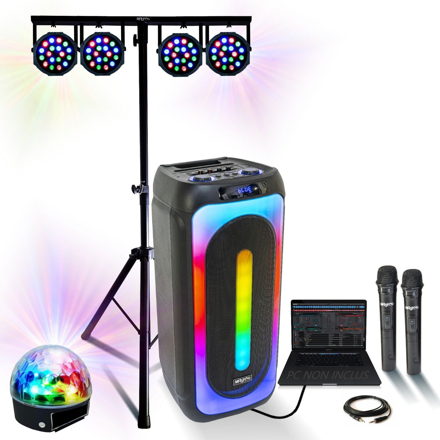 MOOVING USB Bluetooth Karaoke System MS-MAGIC-SOUND1000