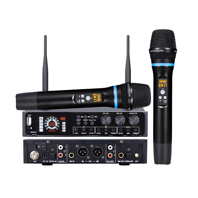 Sistema de micrófono inalámbrico INF todo en uno con Bluetooth - Negro