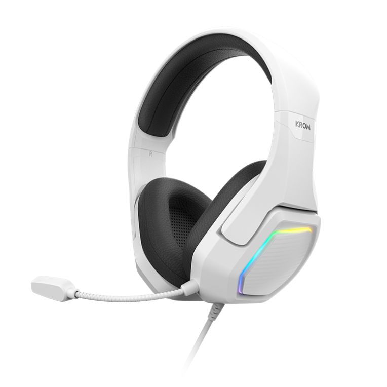 Krom Kopa 7.1 Wired Gaming Headset - Black/White