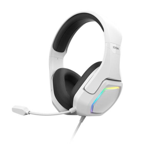 Casque de jeu Krom Kopa 7.1 filaire - Noir/Blanc