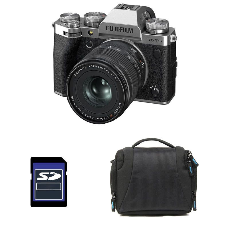 Fujifilm X-T5 Silver + 16-50mm Lens + 3-Year Warranty + Bag + 8GB SD Card