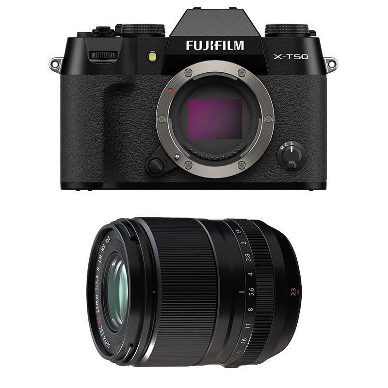 Fujifilm X-T50 Black + 23mm f/1.4 WR 3-Year Warranty