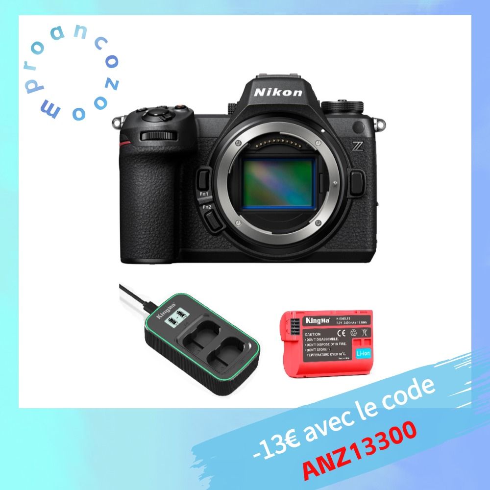 Nikon Z6 III 24.5MP Mirrorless Camera Kit with Kingma Battery and Charger
