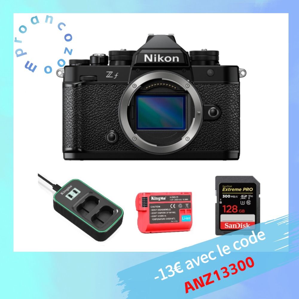 Nikon Z Camera 24.5MP + Sandisk 128GB UHS-II + Kingma Battery & Charger