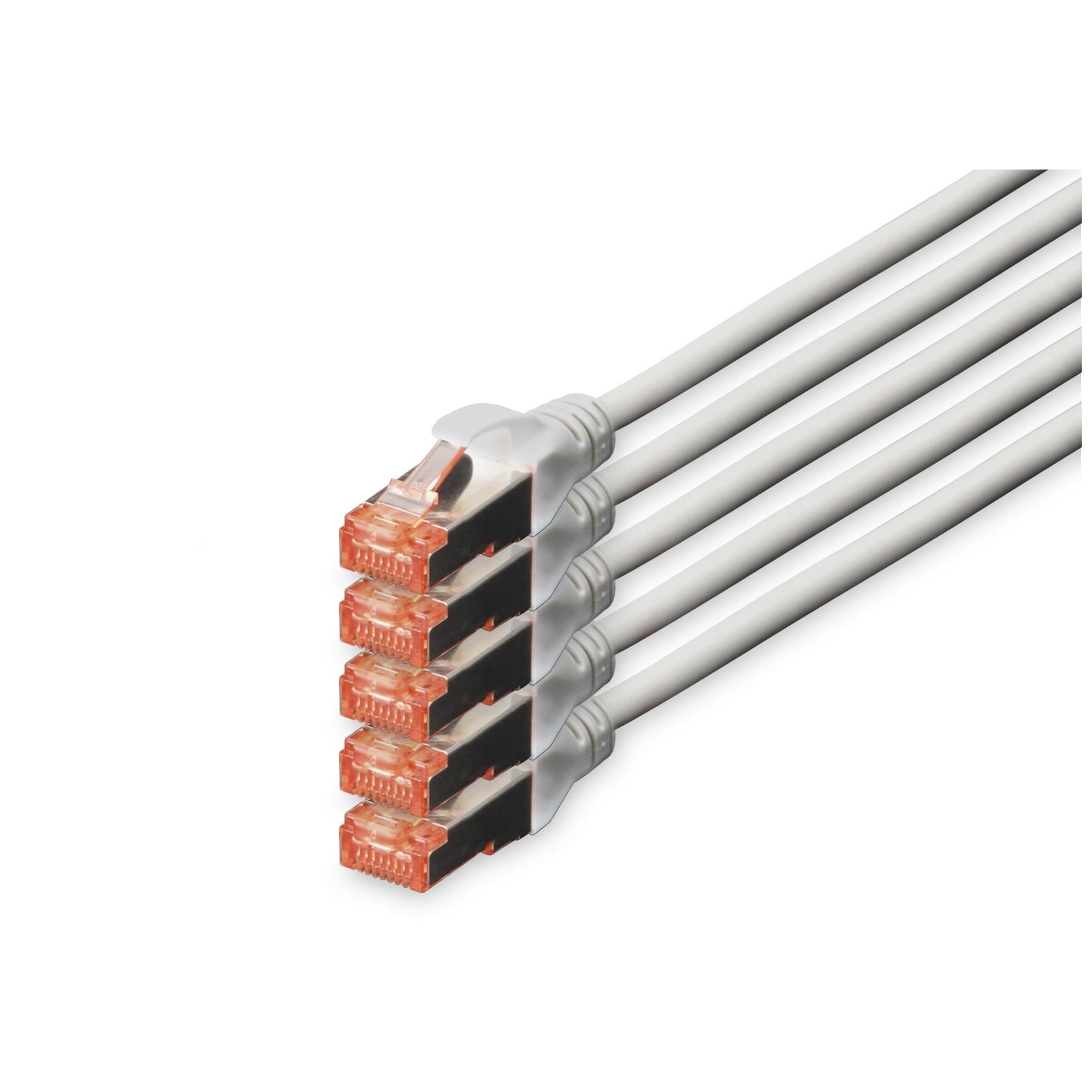 Digitus CAT 6 S/FTP Cable Patch, 5-Piece Pack