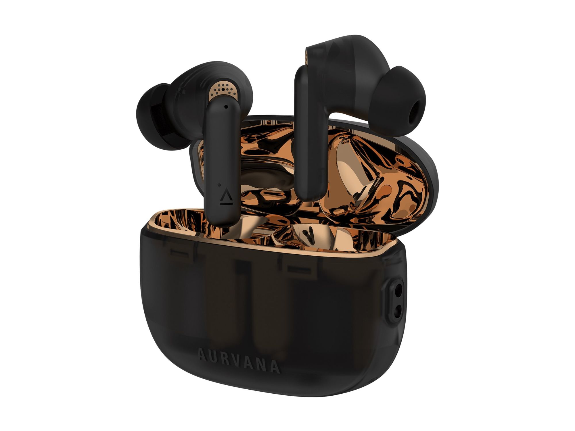 Creative Aurvana Ace 2 Wireless Earbuds with Microphone - Translucent Black/Copper