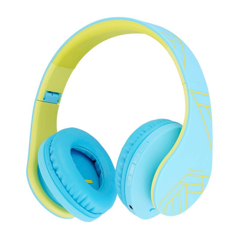 PowerLocus Wireless Headphones P2 for Kids (Blue-Green)
