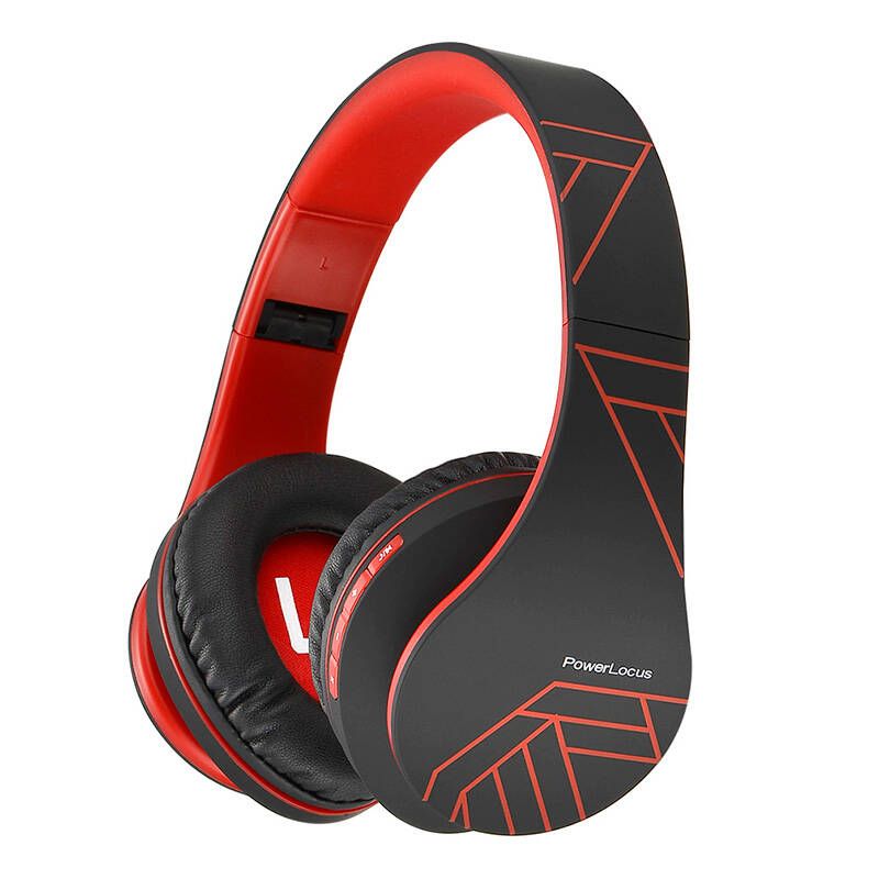Casques audio sans fil PowerLocus P2 (noir-rouge)