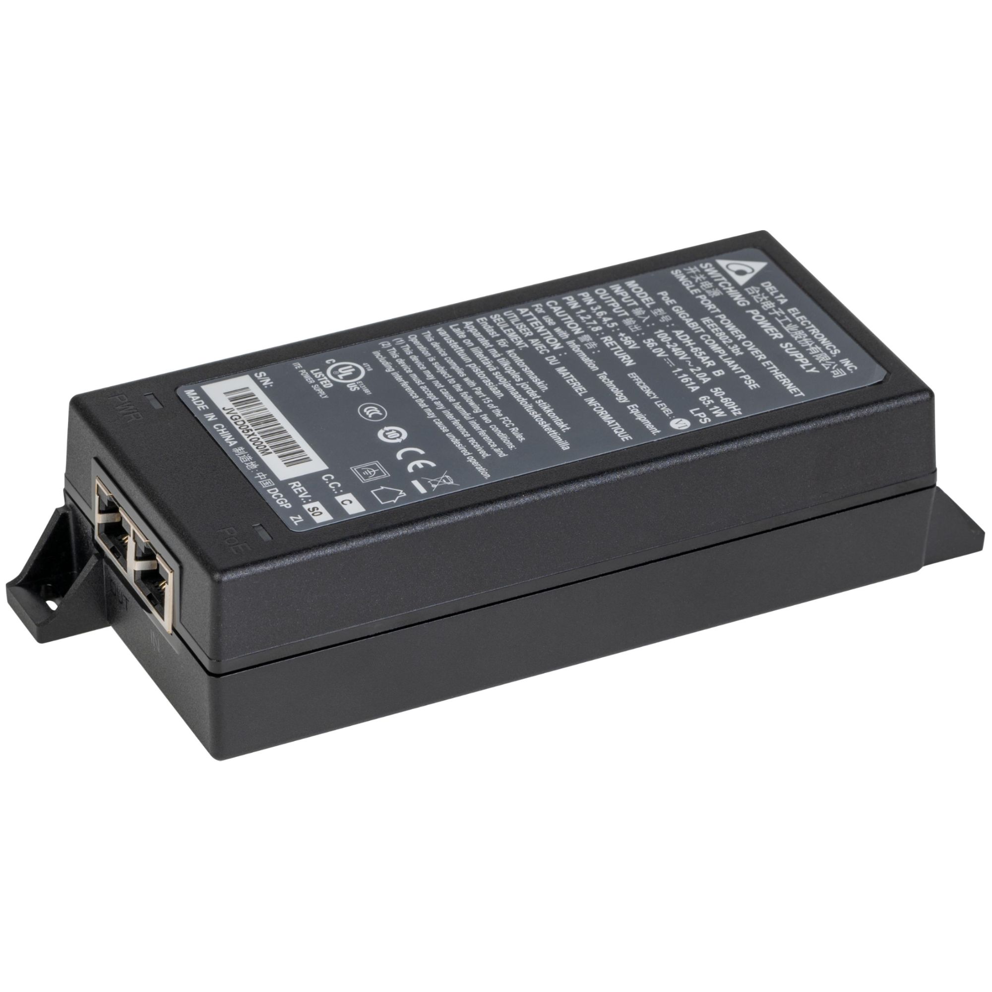 Lancom PoE++ Injector (EU) - 5 Gigabit Ethernet, Black
