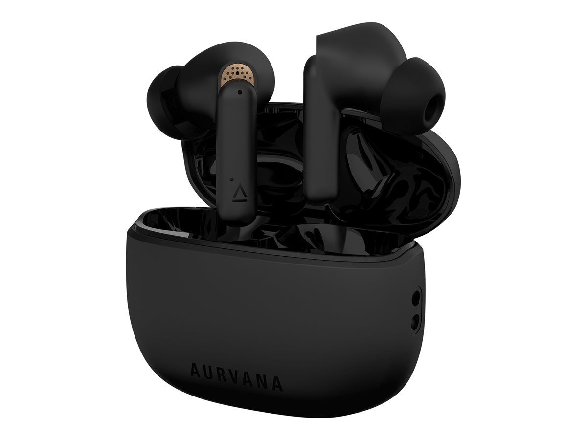 Creative Aurvana Ace Wireless Headphones with Microphone - In-Ear - Bluetooth - Active Noise Cancellation - Black, Copper