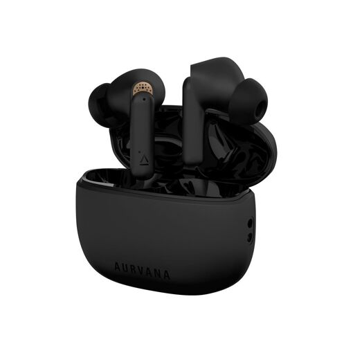 Auriculares inalámbricos Creative Aurvana Ace con micrófono - Intraaurales - Bluetooth - Cancelación activa de ruido - Negro, Cobre