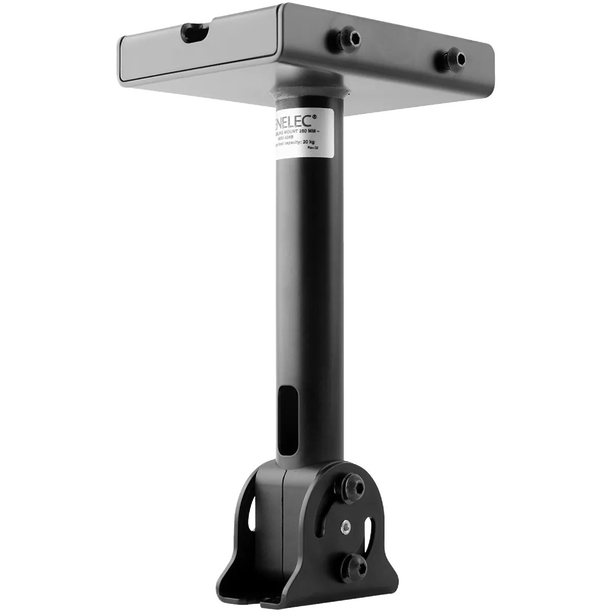 K&M 8000-436B - Black - Short Ceiling Mount for Genelec 8000 Speakers