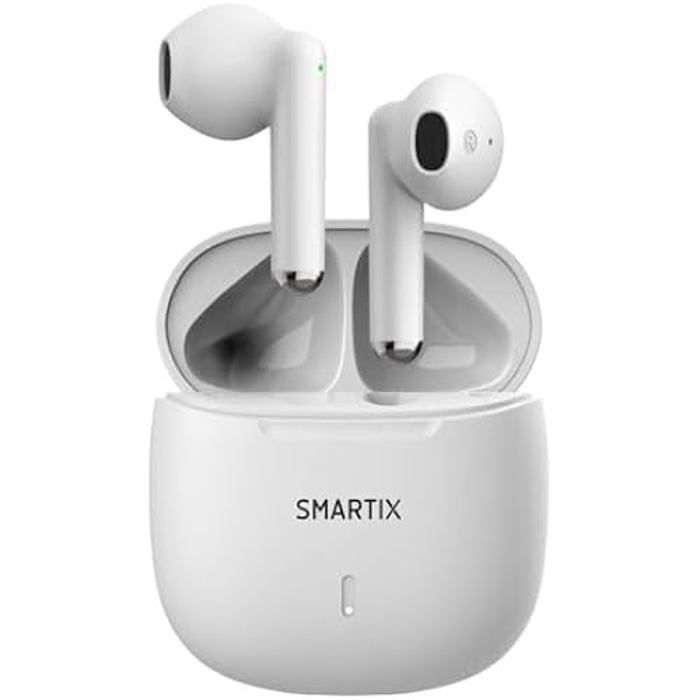 Atlantis Smartix Tws Wireless Earbuds SM60-Fi9-W Bt V5.3 with Charging Function - White