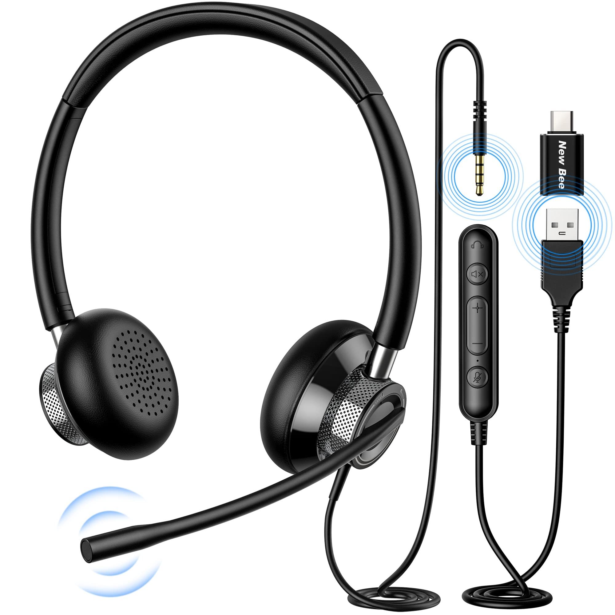 Blue Microphones New Bee Wired Headset with Microphone
