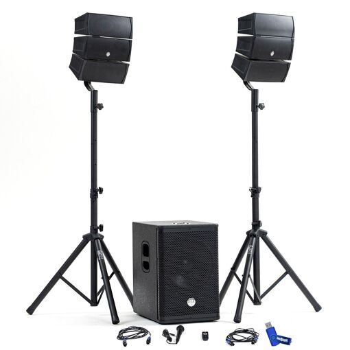 BMSONIC BMS-12-ARRAY-BT Complete DJ Sound System Pack