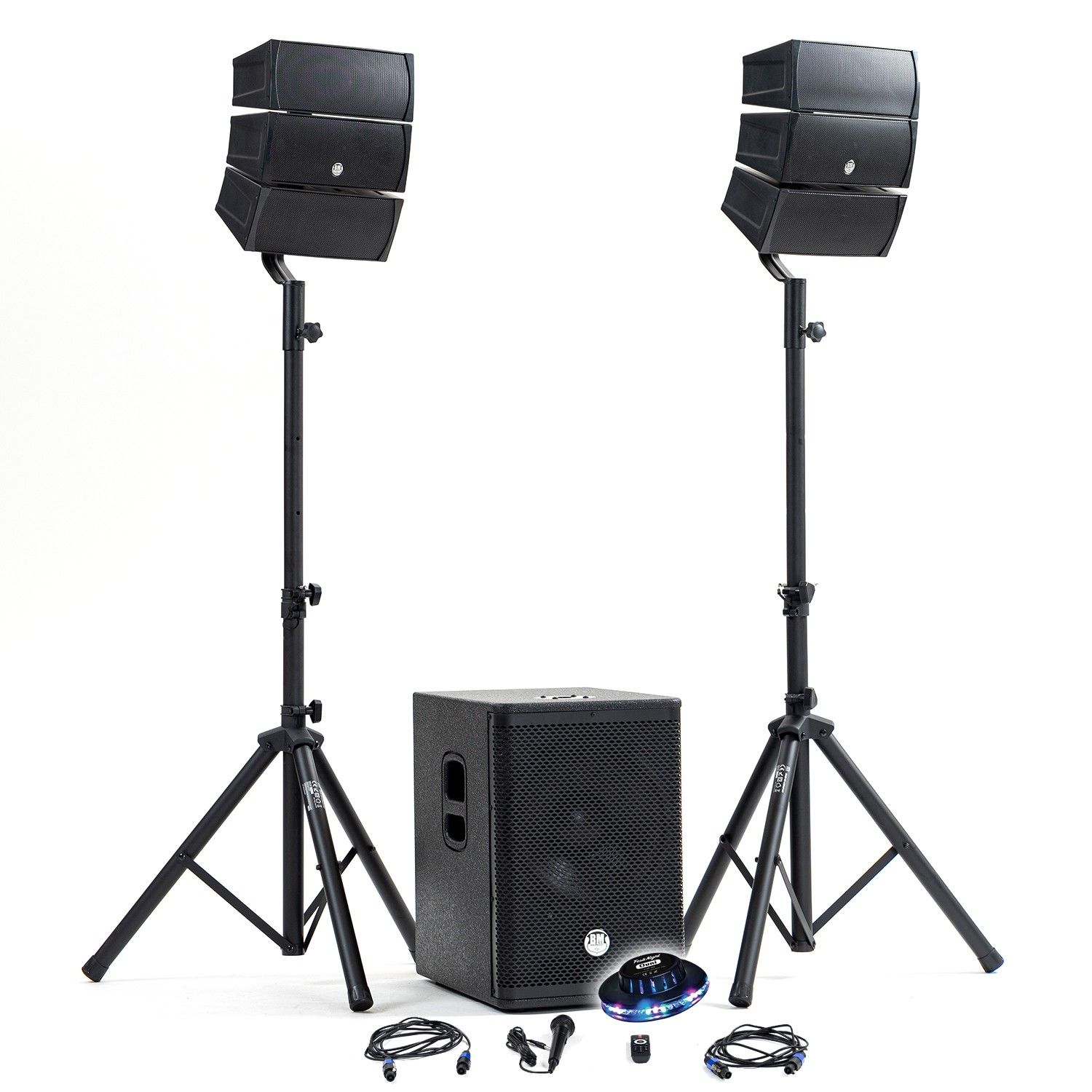 Système de son DJ BM SONIC BMS-12-ARRAY-BT 1000W complet