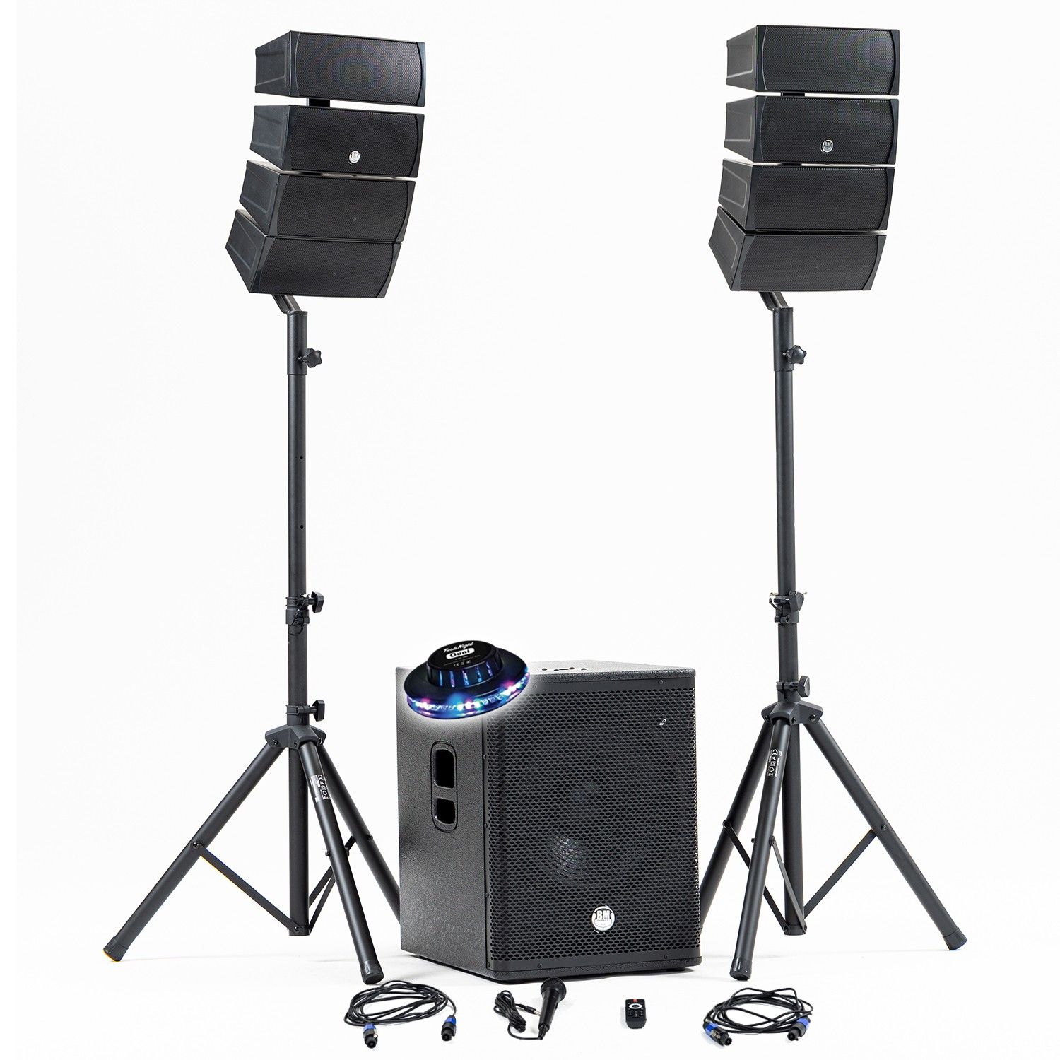 Sistema de sonido DJ BM SONIC BMS-15-ARRAY-BT de 1200W completo