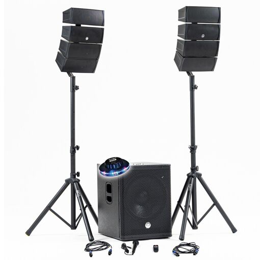Sistema de sonido DJ BM SONIC BMS-15-ARRAY-BT de 1200W completo