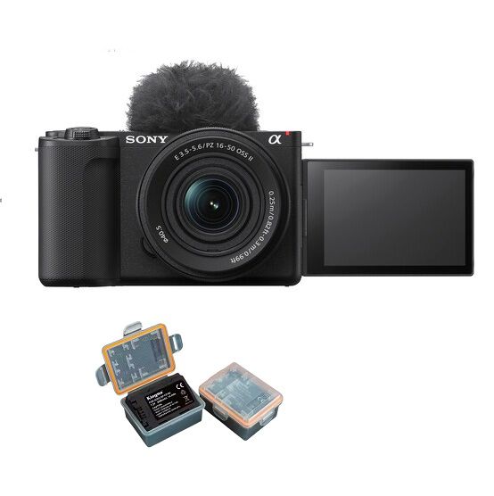 Sony ZV-E10 II + 16-50mm f/3.5-36 OSS II Black + Kingma Battery (Sony NP-FZ100)