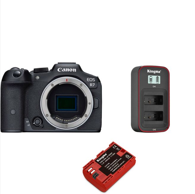 Cámara Canon EOS R7 con Batería y Cargador