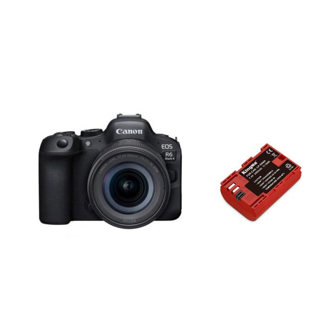 Canon EOS R6 Mark II + RF 24-105mm f/4-7.1 IS STM + Kingma 2400mAh Battery (Canon LP-E6NH)