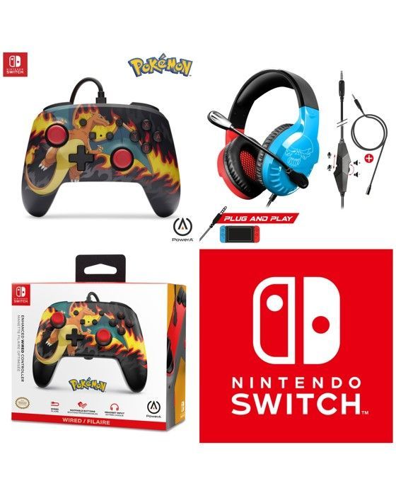 POWER A Nintendo Dracaufeu Gaming Headset