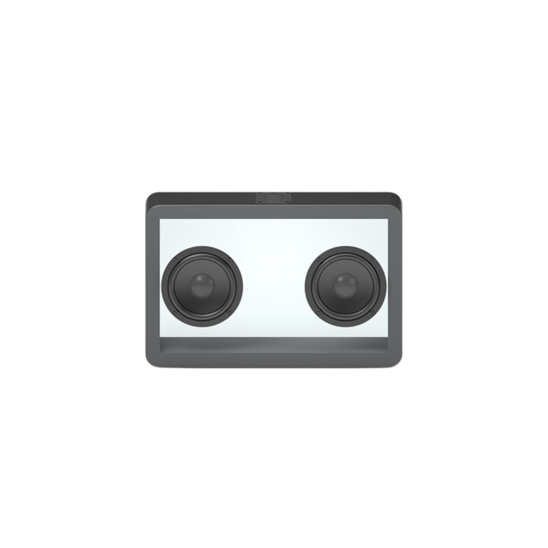 Haltrego Transparent Speaker, RMS 2*5W, BT 5.3 Version, 1000mAh Battery, Black Rim