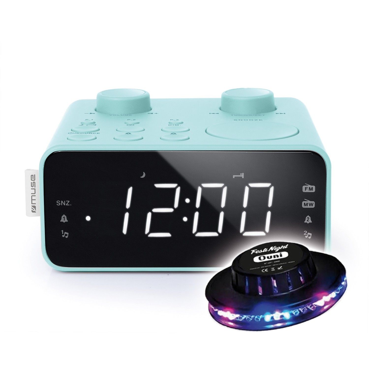 BMI M-17-CB Dual Alarm Clock Radio - Blue