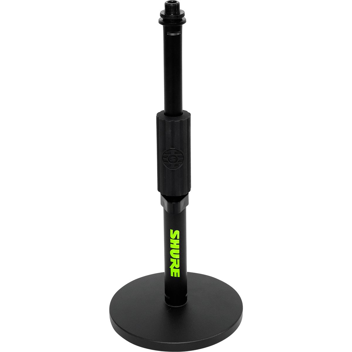 Shure by Gator ASG SH-DESKTOP1 Adjustable Height Desk Stand with Round Base for Microphone - Black